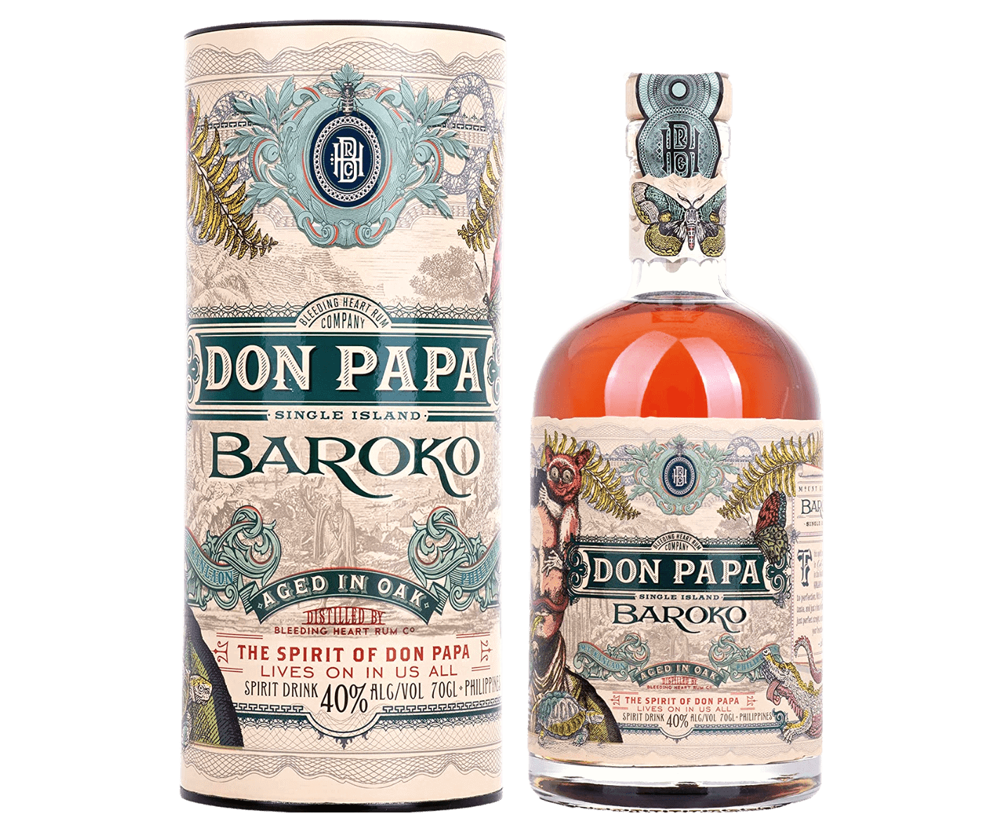 Don Papa BAROKO + GB 40% Vol. 0,7l
