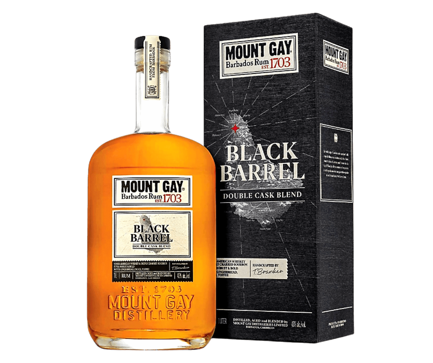 Mount Gay 1703 BLACK BARREL Barbados Rum 43% Vol. 1l +GB