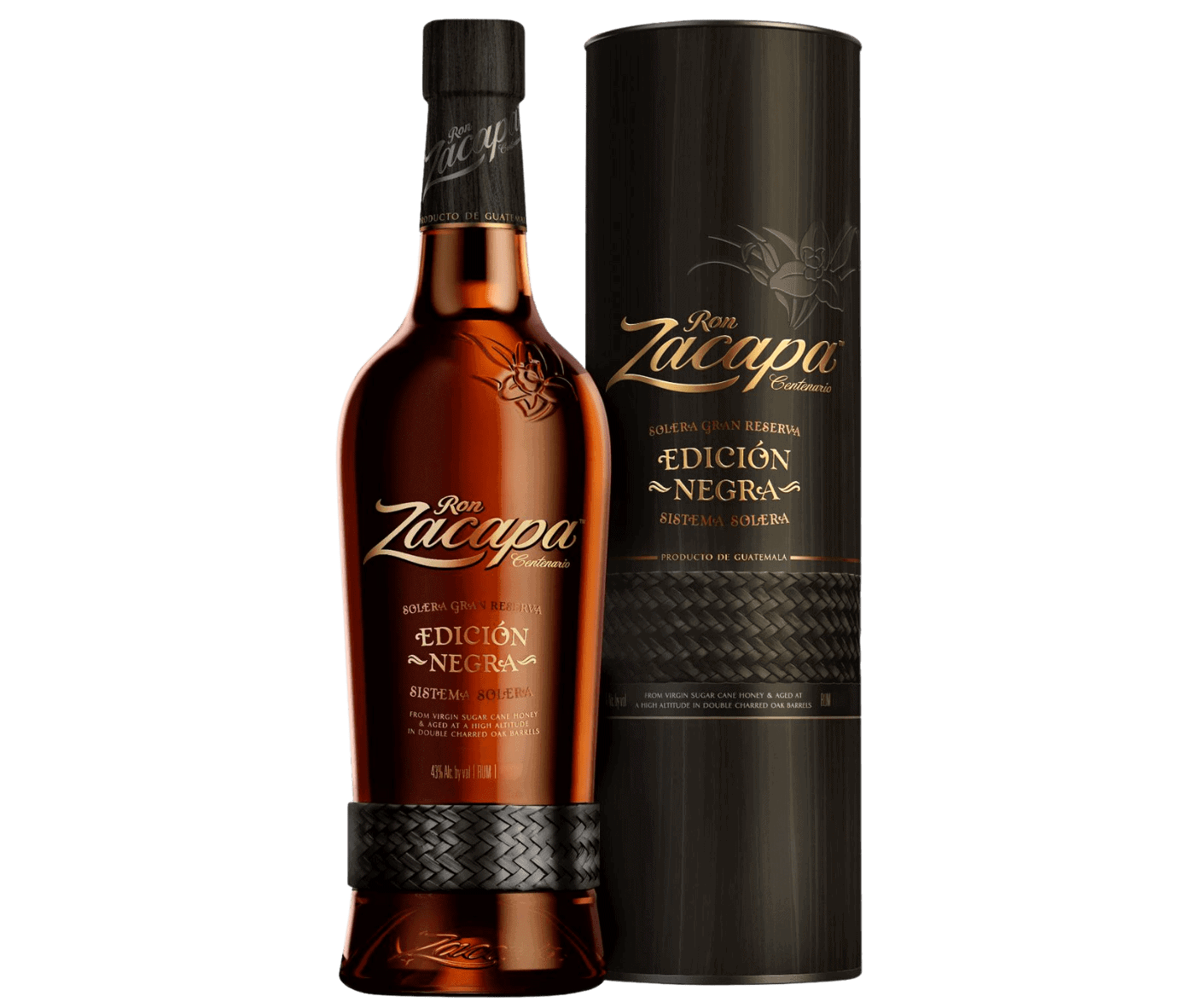 Ron Zacapa Centenario EDICIÓN NEGRA Sistema Solera Gran Reserva 43% Vol. 1l +GB