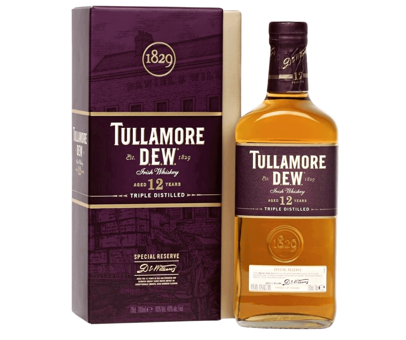 Tullamore D.E.W. 12 Years Old Irish Whiskey Special Reserve 40% Vol. 0,7l +GB